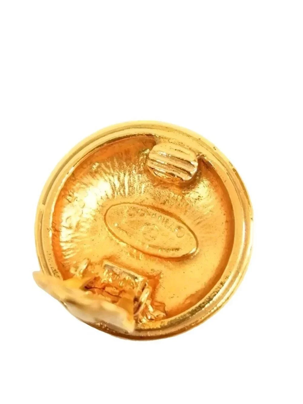 Chanel Vintage CC Logo Single Earrings Gold